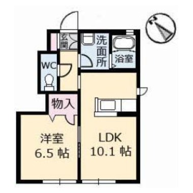 シャーメゾンY 101の間取り図