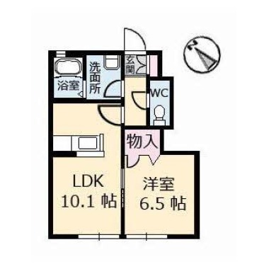 シャーメゾンY 102の間取り図