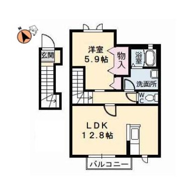 シャーメゾンY 201の間取り図