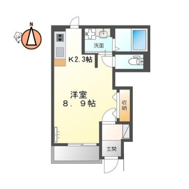 ネスト応神 101の間取り図