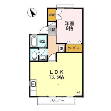 セジュール佐古 207の間取り図