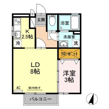 シェルマーレ 203の間取り図