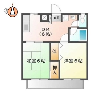 エクセレントグレイス 20の間取り図
