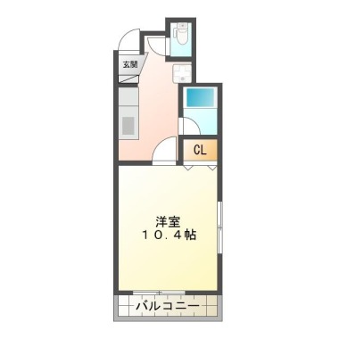 南昭和町 マンション 1K 108の間取り図