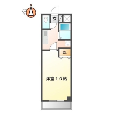 南昭和町 マンション 1K 304の間取り図