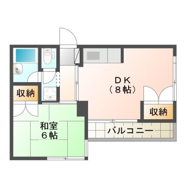 佐古一番町 マンション 1LDK 304の間取り図