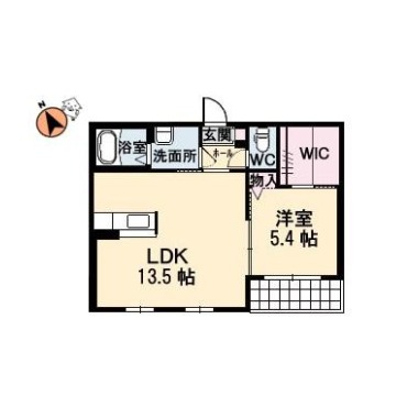 シャーメゾン弐丈 102の間取り図