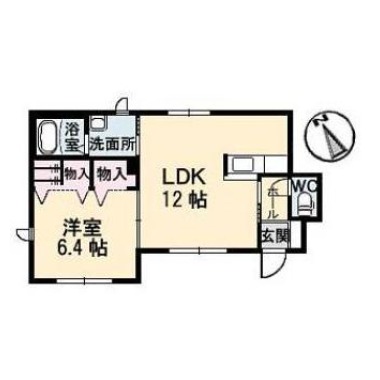 シャーメゾンボナール B棟 101の間取り図