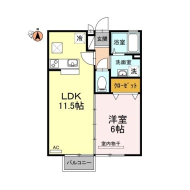 サンライズ 102の間取り図