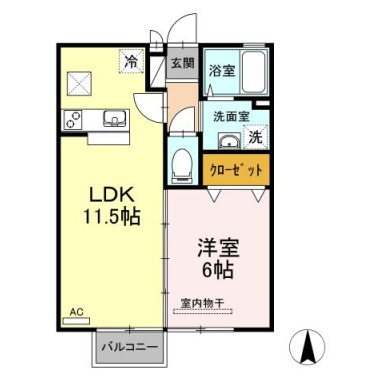 サンライズ 105の間取り図