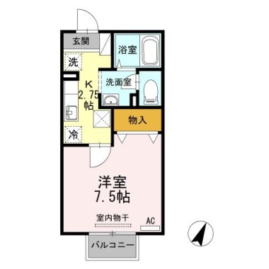 セリバテール 101の間取り図