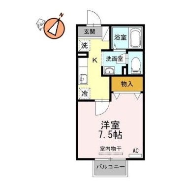 セリバテール 202の間取り図