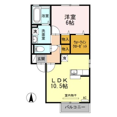 コーポK C202の間取り図