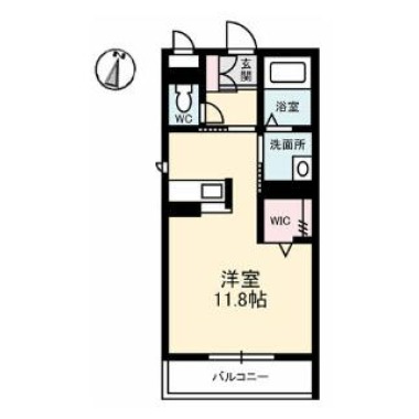 ベレオ蔵本 302の間取り図