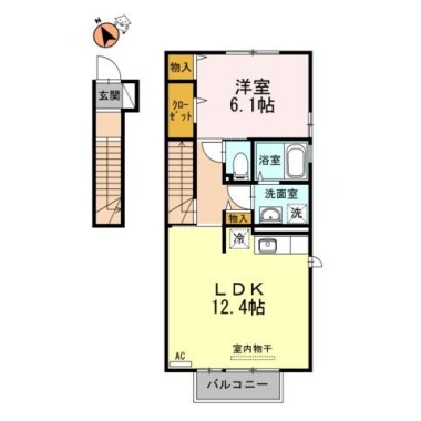 Ms壱番館 201の間取り図