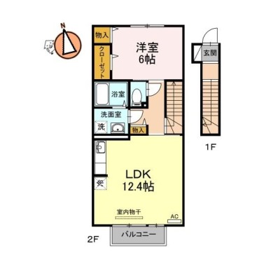 Ms’壱番館 202の間取り図