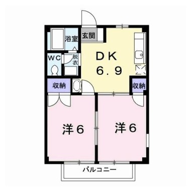 メゾン竹内 101の間取り図