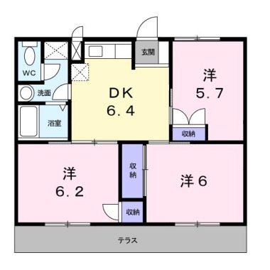 マツモトGマンションA 101の間取り図