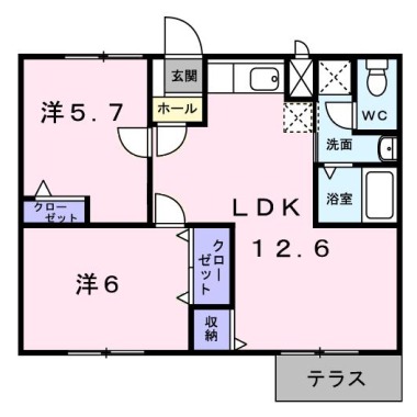 マツモトGマンションA 103の間取り図