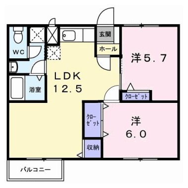 マツモトGマンションB 201の間取り図