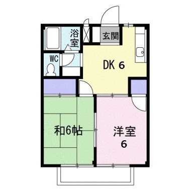 ルフラン 203の間取り図