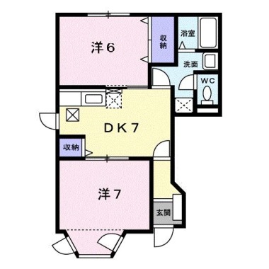 メゾン．ド ファミーユA 101の間取り図