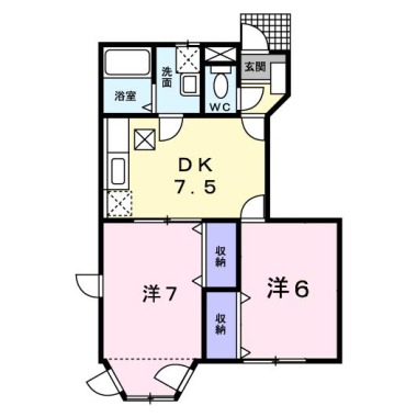 メゾン．ド ファミーユD 103の間取り図