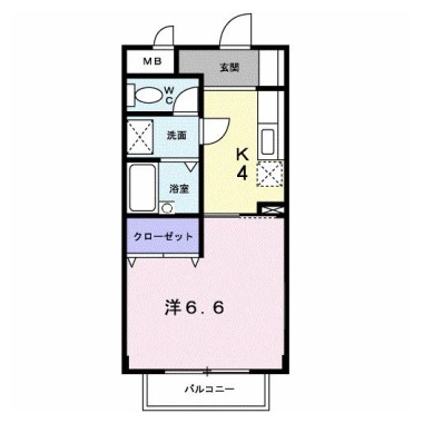 カーザ・モラエス 103の間取り図