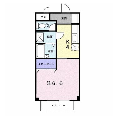 カーザ・モラエス 203の間取り図