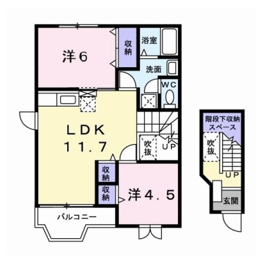 パストラル宮津 201の間取り図