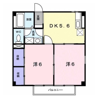 クレセント 201の間取り図