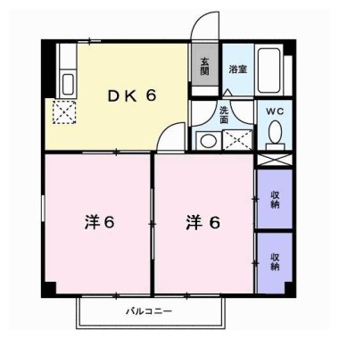 クレセント 203の間取り図