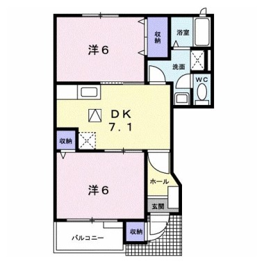 ベルメゾン高島I 103の間取り図