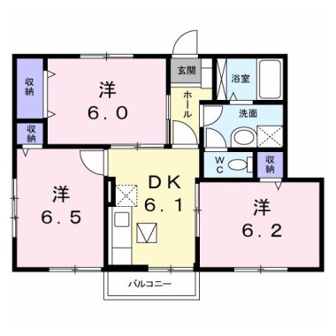 ベイスターA 102の間取り図