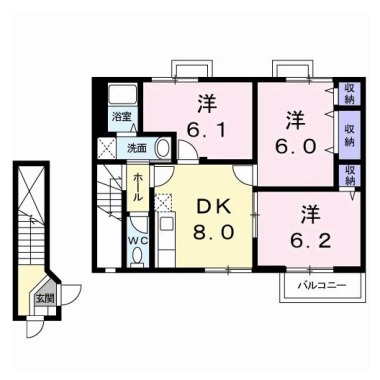 ソルトレジデンスA 202の間取り図