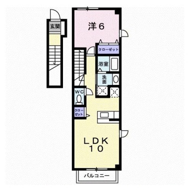 コスミオン B 201の間取り図