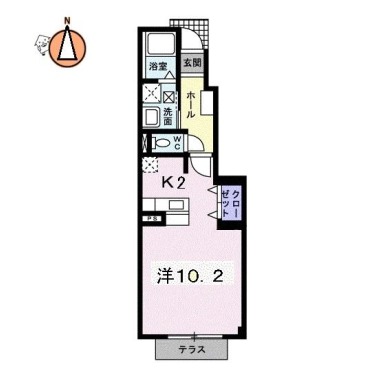 エスペランサ翔 103の間取り図