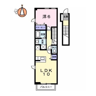 エスペランサ翔 205の間取り図