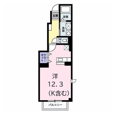 グレースコート A 101の間取り図