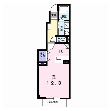 グレースコート A 102の間取り図