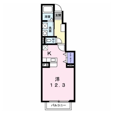 グレースコート B 103の間取り図