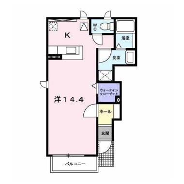 ネムス B 101の間取り図