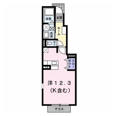 オレンジ ハイツ A 103の間取り図