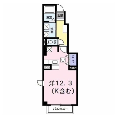 アルカディアD 105の間取り図