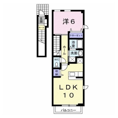 アルカディアD 201の間取り図