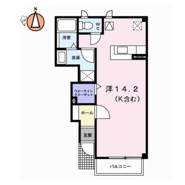 キャプリコートA 103の間取り図