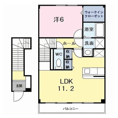 キャプリコートA 203の間取り図