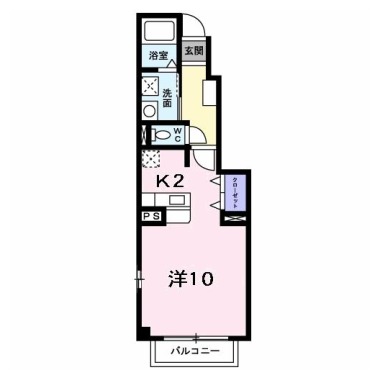 ベルメゾン サピーA 103の間取り図