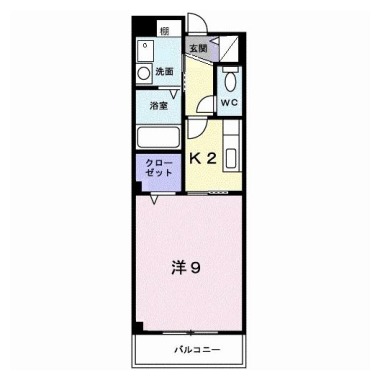 エスポワールらん 205の間取り図