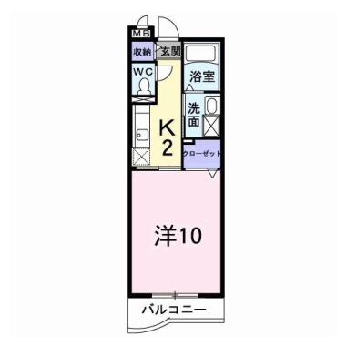 NESTスエヒロ 306の間取り図